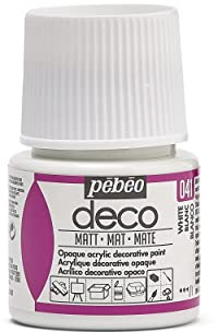 PEBEO 204-041 45ml Deco Matt, Acrylic, White, 7 x 4.5 x 4.5 cm