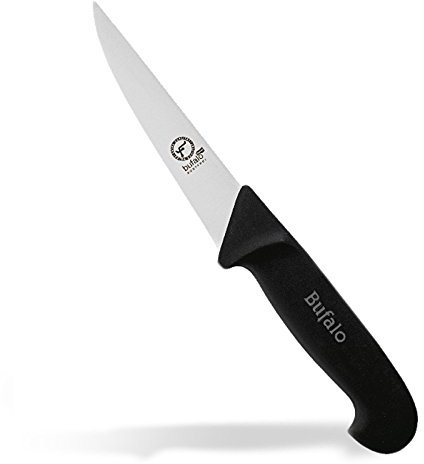 Bufalo Coltello Professionale Scanno Costa Dritta Chef Cuoco macello Cucina Lama 18 cm