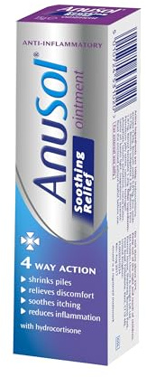 Anusol Soothing Relief Ointment, Cools and Calms Haemorrhoid Itching, 15g | Cools and Calms, Soothes Itching and Burning, Fast-Acting, Non-Staining, Day and Night Use
