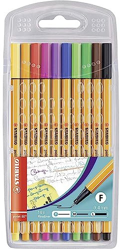 Fineliner - STABILO point 88-10er Pack - 10 Standardfarben