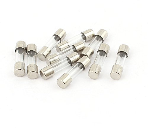 sourcingmap 10Pcs 250V 3.15A Quick Fast Blow Glass Fuses Tubes 5mm x 20mm