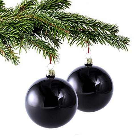 12 hochglanz Weihnachtskugeln/ Christbaumkugeln aus Glas in der Farbe Dark Blue. Perlmutt-blauer Christbaumschmuck, Weihnachtsschmuck, Weihnachtsbaumkugeln, Baumschmuck, Baumkugeln... …