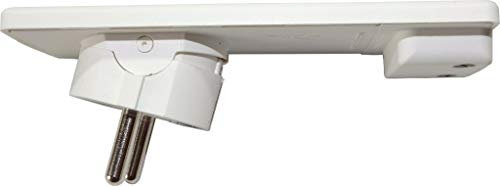 Schulte Elektrotechnik GmbH 1510 0000 0300 EVOline Plug Schutzkontakt-Stecker extraflach, weiss