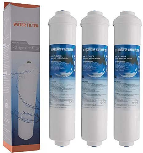 Microfilter DA2010CB | Lot de 3 filtres à eau externes compatibles avec Samsung DA29-10105J HAFEX/EXP HAFEX – Compatible avec LG 5231JA2010B, Beko, Haier