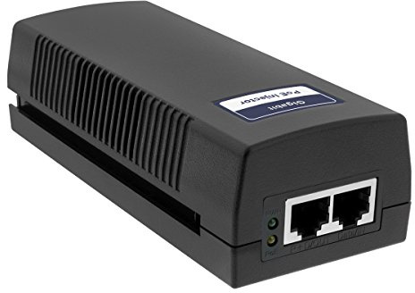 BV-Tech 60W Gigabit PoE++ Injector | IEEE 802.3af/at/bt Compliant | Plug & Play | High Power Over Ethernet Adapter | Up to 325 Feet | Ideal for PTZ IP Cameras, Wi-Fi 6 Access Points, and VoIP Phones