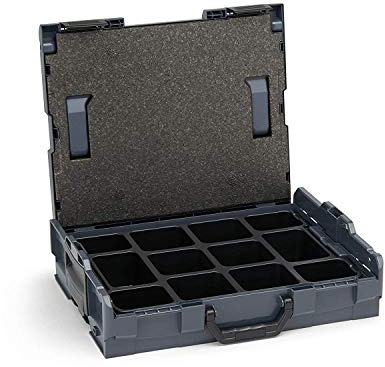 L-BOXX Sortimo L-Boxx 102 Gr1 anthrazit inkl. Kleinteileinsatz mit 12 Mulden