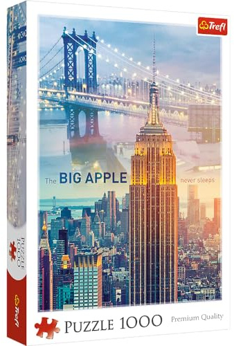 Trefl, Puzzle, New York bei Tagesanbruch, 1000 Teile, Premium Quality, für Erwachsene und Kinder ab 12 Jahren
