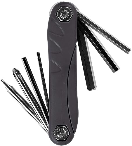 WELDTITE CYCLO Multi Tool - Includes 2 mm, 3 mm, 4 mm, 5 mm & 6 mm Hex and Flat & Phillips Screwdrivers - Suitable for Bike Maintenance