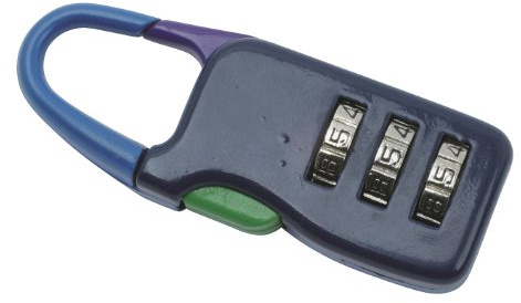 Cogex 80904 Cadenas à codes aluminium 3 rouleaux