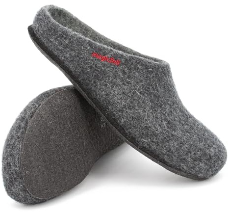 MagicFelt filttoffel AN 709, Grå antracit 4815, 39 EU