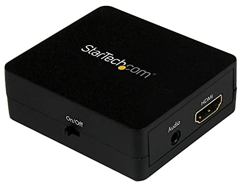 StarTech.com Estrattore Audio HDMI, HDMI a 3,5mm Convertitore Audio, 2.1 Stereo Audio, 1080p