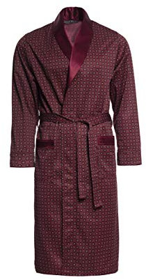 Herren Morgenmantel - Revise Brais RE-502 - Dünn und leicht – Bordeaux – L