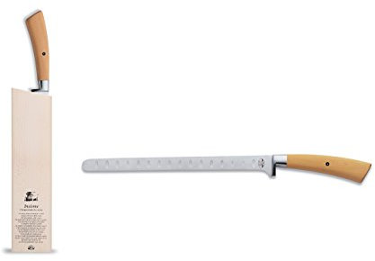 Coutellerie Berti - Ensemble couteau à saumon - bloc couteau magnétique + couteau de cuisine forgé (breveté)