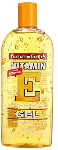 Fruit of the Earth Vitamin E Aloe Vera Gel, Moisturizing 12oz for Dry Skin (FOTE-GEL12)