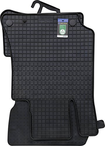 PETEX Gummimatten passend für E-Klasse (W212) ab 03/2009-03/2016 / T-Modell ab 11/2009 / CLS (C218) ab 01/2011 / CLS (X218) Shooting Brake ab 10/2012 Fußmatten schwarz 4-teilig