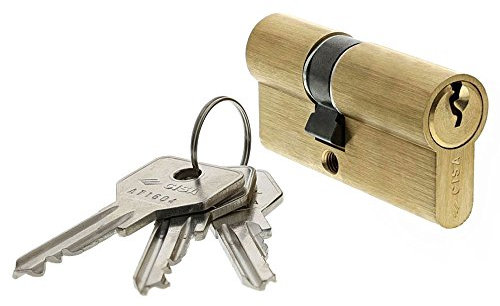 CISA 10G300120, Cilindro Europeo C2000, Ottone Smerigliato, 30/40 mm