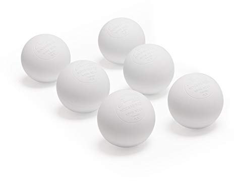 Champion Sports Farbige Lacrosse-Bälle: weiß, offizielle Größe, Sportartikel-Ausrüstung für Profis, College- und Grundschulspiele, Praxis und Freizeit, NCAA, NFHS und SEI Zertifiziert, 6 Stück