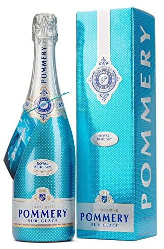 Pommery Blue Sky in Geschenkverpackung - drinking on Ice , 1er Pack , {1 x 0.75 l}