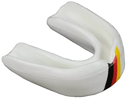 S.B.J - Sportland Zahnschutz/Gebißschutz Minz Geschmack Weiss mit Deutschlandflagge