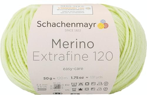 Schachenmayr Merino Extrafine 120 9807552-00175 limone Handstrickgarn, Schurwolle
