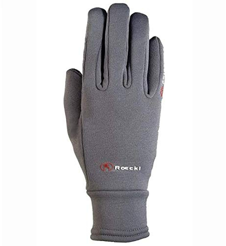Roeckl Sports Warwick - Guante de equitación (8,5 cm), Color Gris
