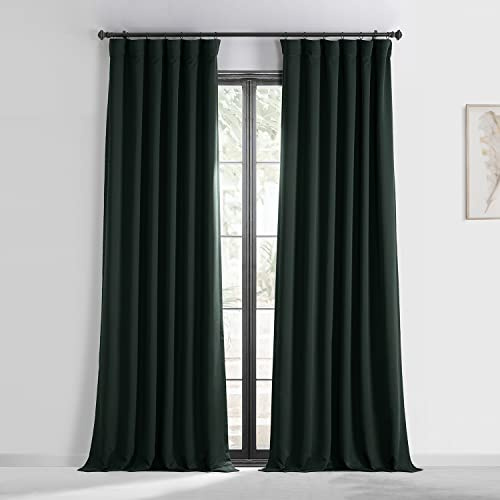 HPD Half Price Drapes Room Darkening Curtains 108 Inches Long for Bedroom & Living Room (1 Panel), 50 X 108, Dark Mallard