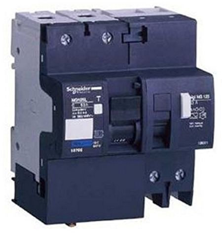 Bloc differentiel 63A 2P 30mA 230/415V vigi ng125 SCHNEIDER 19011