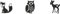 Heyda Stempelset Mini Tiere 3er Mint