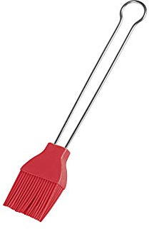 Westmark pincel para asar y repostería, longitud: 22 cm, silicona/acero inoxidable, silicona, rojo/plateado, 15442270
