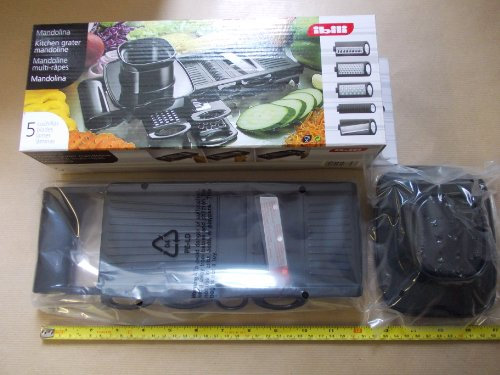 IBILI Mandolina, Acero Inoxidable, Negro, 30 cm, 772400