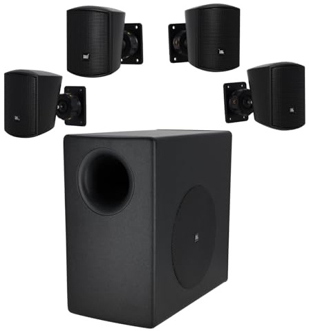 JBL C50PACK - 4 Satellites CONTROL52 & 1 subwoofer CONTROL50ST - 160W Enceinte Murale
