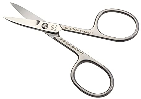 Hans Kniebes Premium Nagelschere 9 cm aus Solingen – Rostfreie Schere für Fingernägel & Nagelschere für Fußnägel – Präzise Hautschere als Teil vom Maniküre Set & Nagelset – Edelstahl Schere