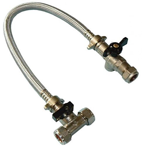 Primaflow Combination Boiler Filling Loop - Part L Compliant Tee - 15mm x 10mm, Copper/Brass, Adult, Professionals, DIY Enthusiasts, Unisex, Tee, Filling Loop