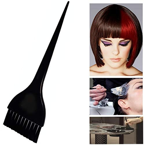 HAIRDRESSING LARGE BLACK HAIR TINT APPLICATION HAIR DYE COLOURING BLEACH BRUSH
