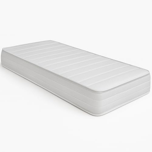 PIKOLIN Colchón con Núcleo de Látex 100% Firmeza Baja con 5 Zonas de Confort y Altura 21 cm con Triple Barrera de Protección Higiénica (150x190)