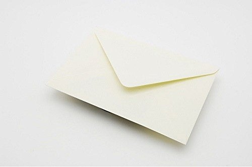 50 Mini sobres C7, color Marfil, para Tarjetas A7 (se ruega confirmación)