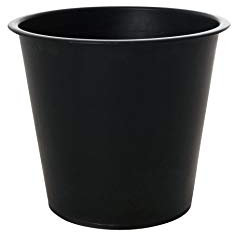 VIVANNO Insert Rond en Plastique Insert pour jardinière Noir D30 x H26 cm