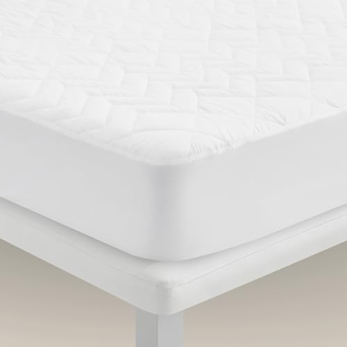 Pikolin Home - Protector de Colchón Acolchado Impermeable | 200x200cm | Tratamiento Triple Barrera: eficaz contra ácaros, bacterias y Moho | Antialérgico | Cubrecolchón | Transpirable