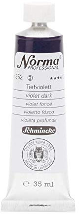 Schmincke – Norma® Professional - feinste Künstler-Ölfarben, Tiefviolett - 35 ml