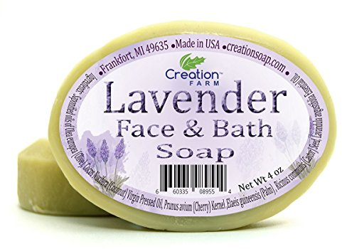 Creation Farm Lavender (Lavanda) Herbal Soap, Hand Crafted Luxury for Face Bath Body or Shower 2-4 oz Bars Pack