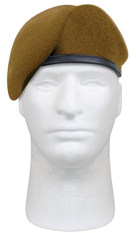 Rothco Pre-Shaved Inspection Ready Beret - Rugged Wool Hat - Ready for Duty, Tan, 7 1/4