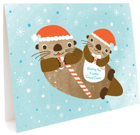 Lotter Otter Urlaubskarten, 10 Stück von Night Owl Papierwaren