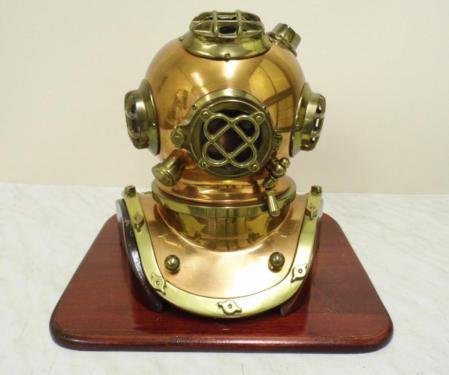 Massive Cloche en cuivre et laiton – Maritime de plongée pour Nautik de décoration marine