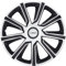 MICHELIN Radkappen 13 Zoll Universal Radzierblenden 4er Set Fürs Auto ABS Kunststoff | Schwarz/Silber