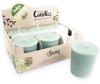 Bayberry Fir Highly Scented Hand Poured Green Natural Soy Votive Candles - 6 15 Hour Clean Burning Votive Cup Refills - Christmas Votive Candle Collection