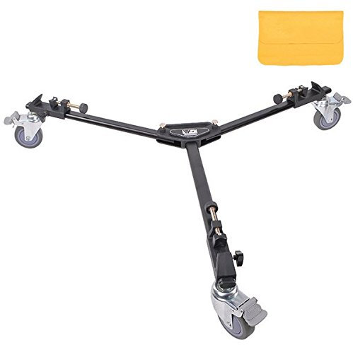 Gowe Portable Pliable en alliage d'aluminium Caméra vidéo trépied Dolly Charge 30 kg