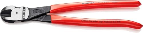 Knipex Kraft-Mittenschneider schwarz atramentiert, mit Kunststoff überzogen 250 mm (SB-Karte/Blister) 74 91 250 SB