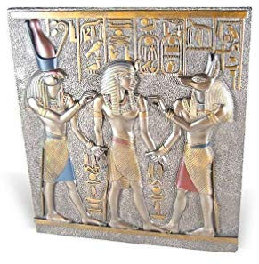 lachineuse - Ramses I - Bajorrelieve Egipcio - 28 x 25 cm - Marco Egipcio con faraones y jeroglíficos - Decoración egipcia - Figura de Objeto Egipcio - Busto Egipcio - Idea de Regalo Decorativa