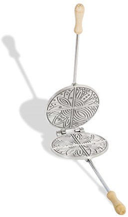 Cbe Elettrodomestici 2030100Al Ferratelle Stampo Tondo, Alluminio, 31.6 X 19.4 X 6.8 Cm