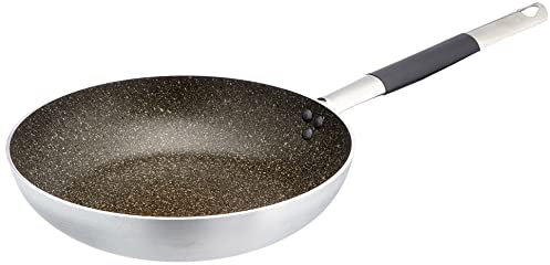 Pentole Agnelli ALSA111BINF28 Padella Alta per Saltare, Alluminio, Argento, 28 cm